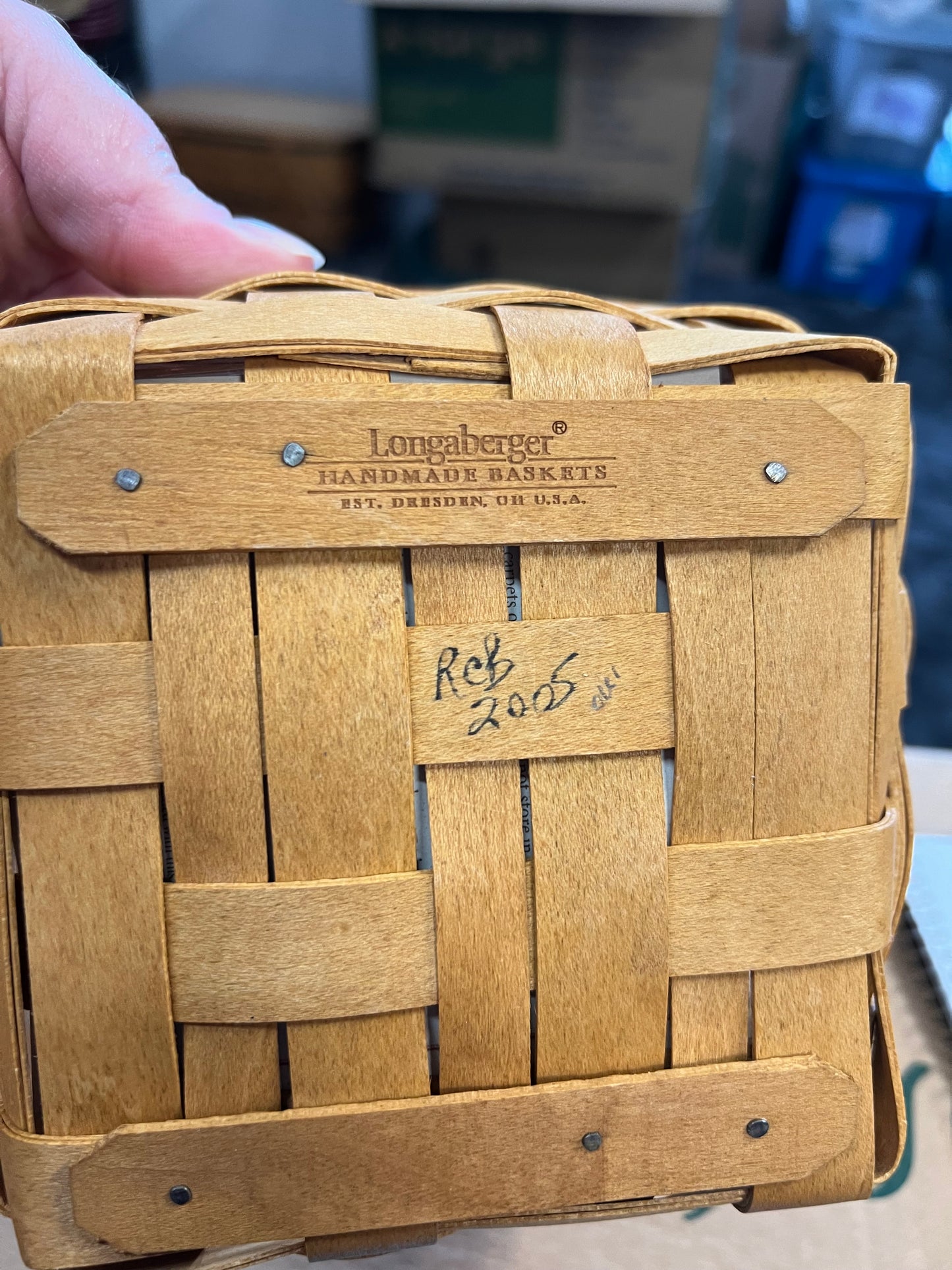 Longaberger ivy basket with protector