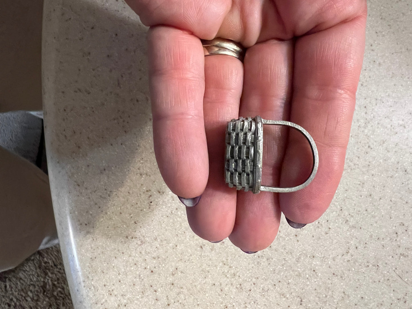 Longaberger pewter basket