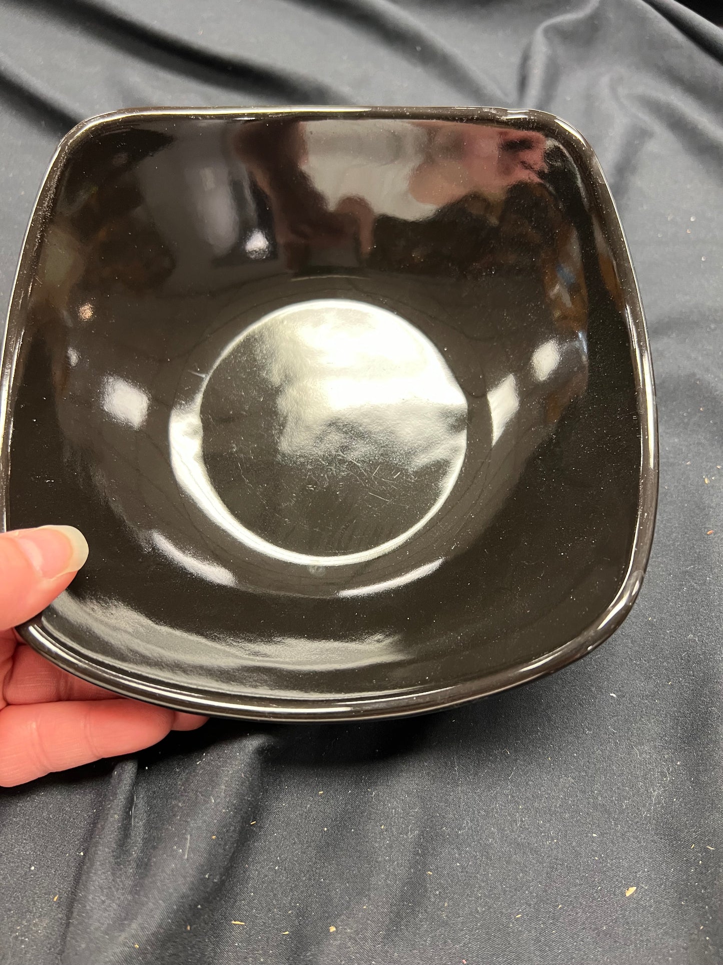 Longaberger small wave bowl in ebony
