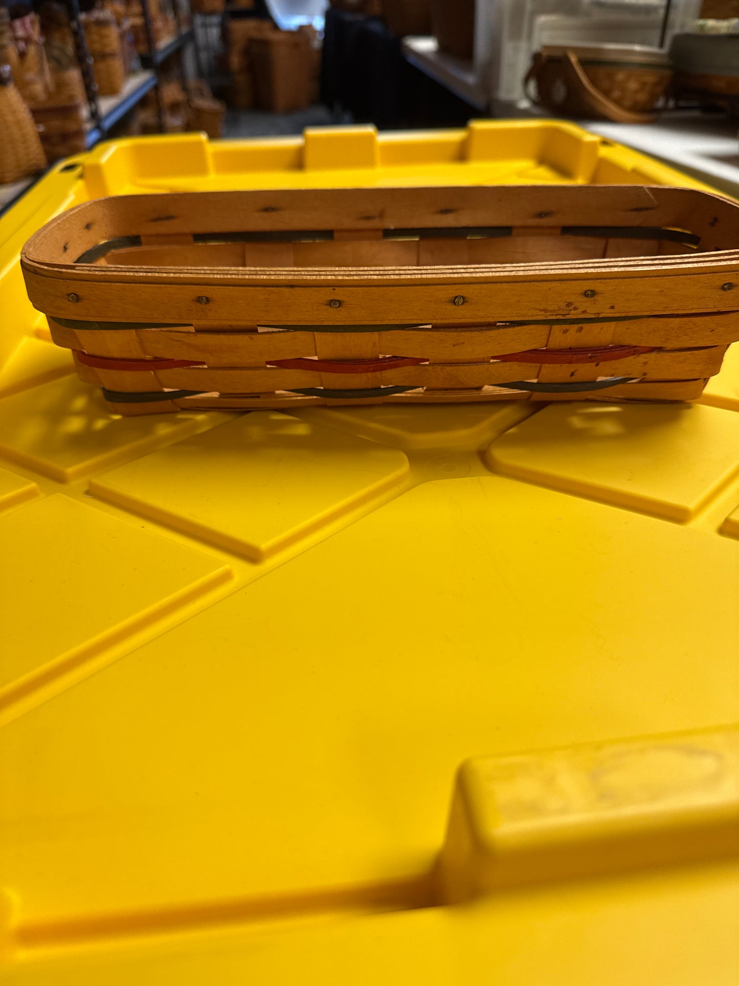 Longaberger multi weave cracker basket