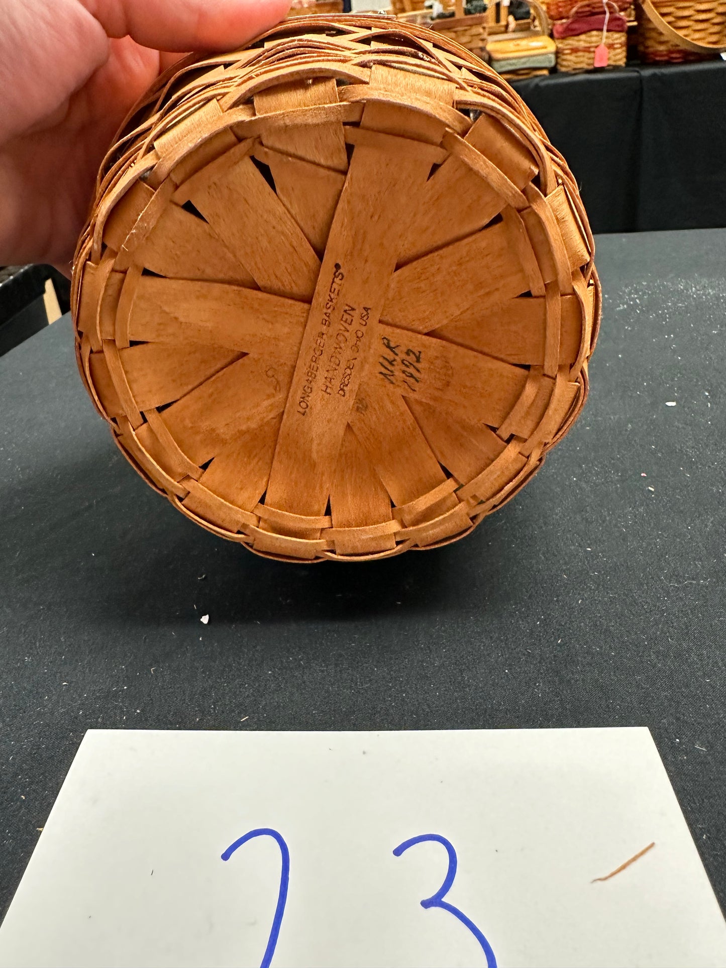 Longaberger discovery basket 1492-1992 with liner