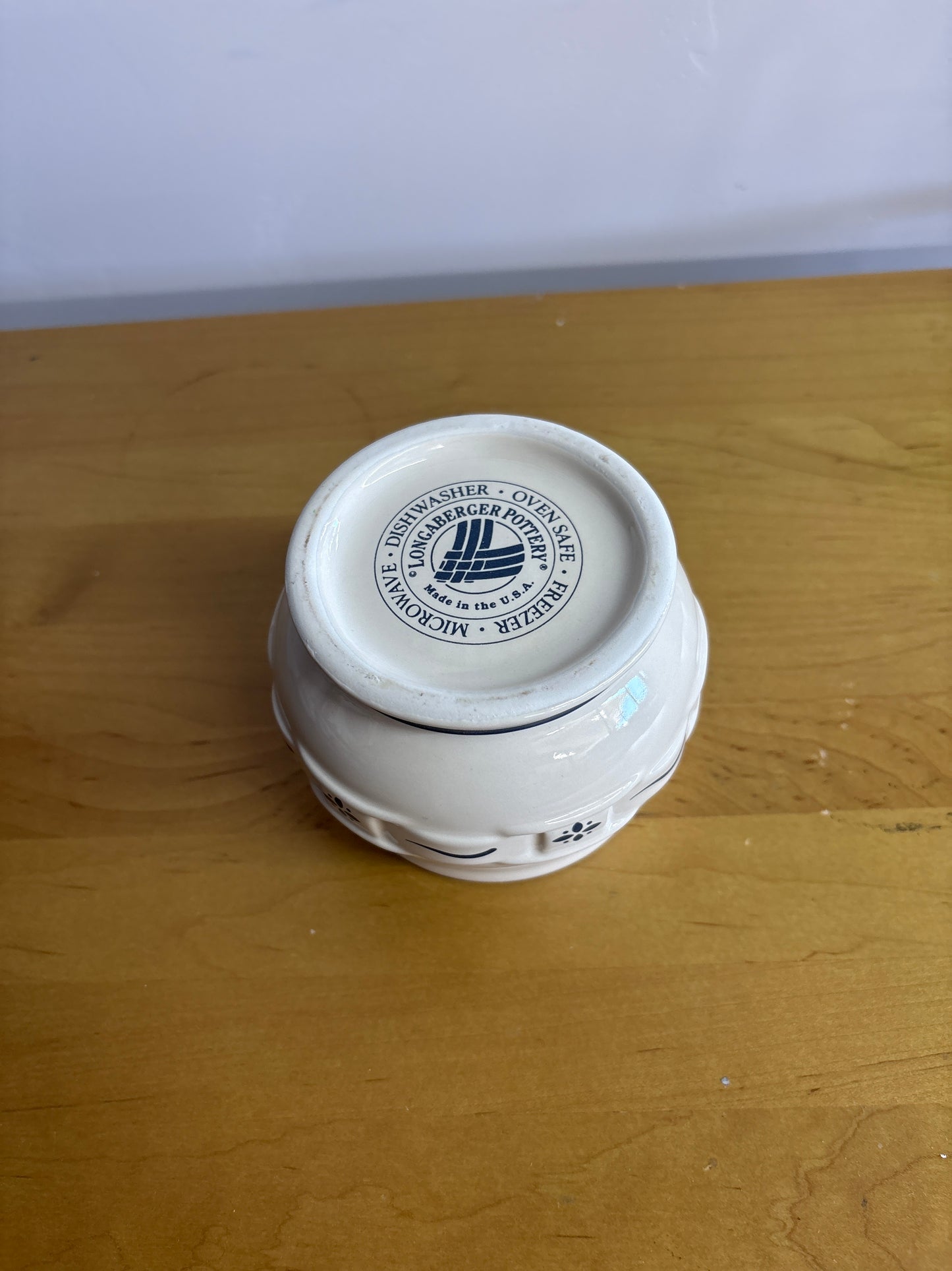 Longaberger Sugar Bowl base only in Classic Blue