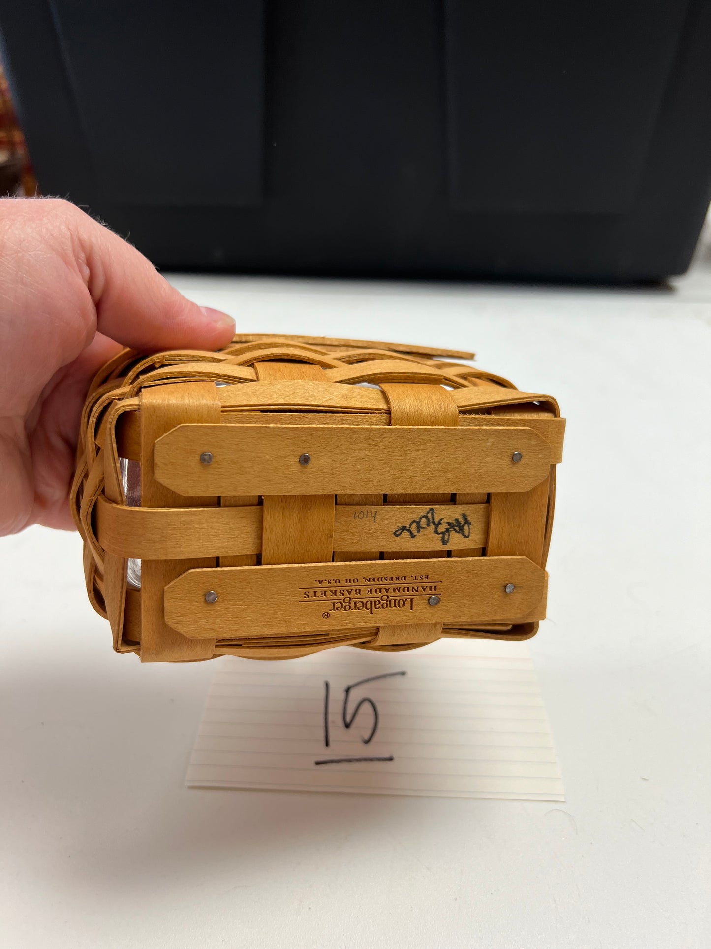 Longaberger Salt & Pepper Basket with Protector