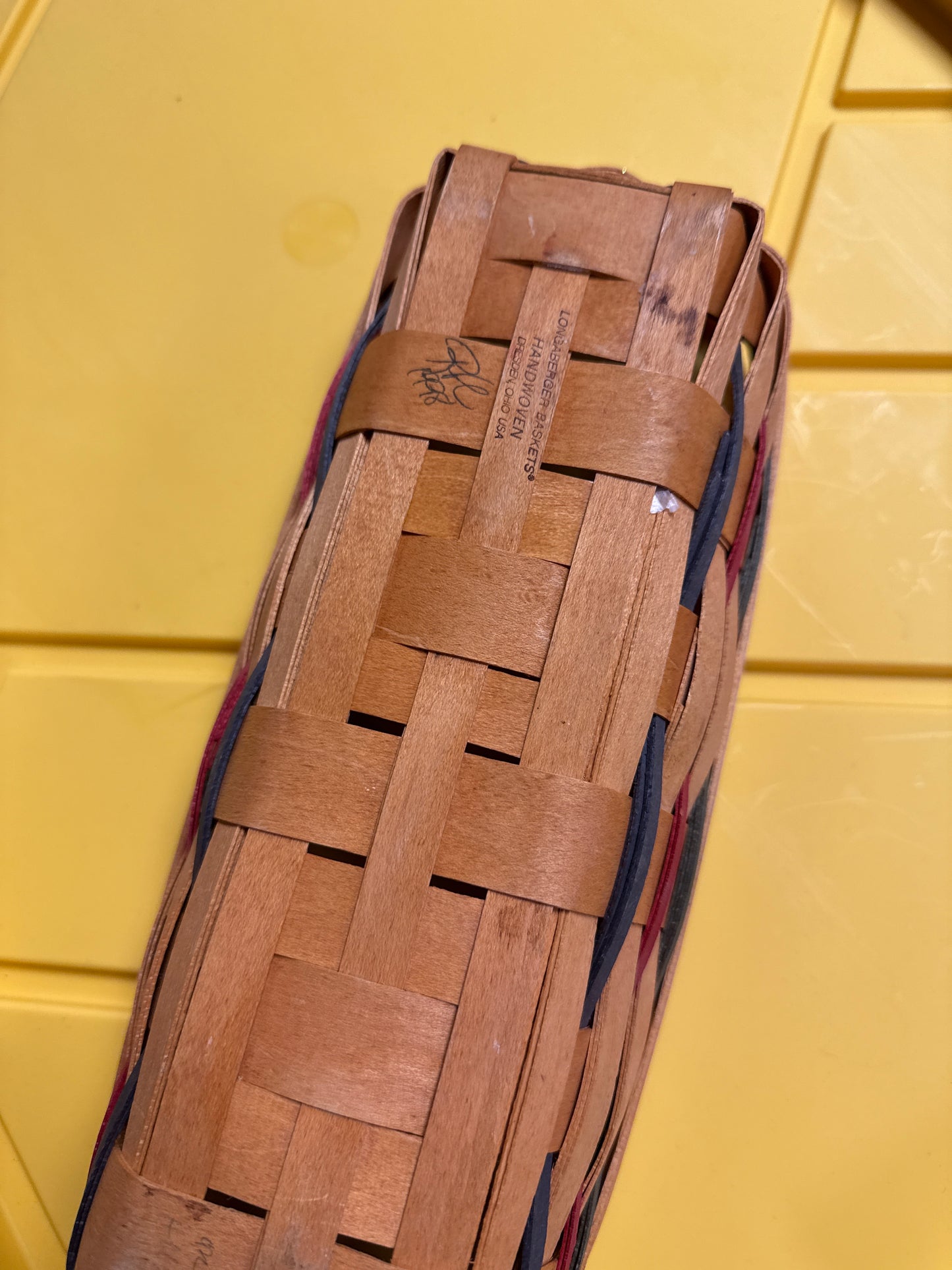 Longaberger multi weave cracker basket
