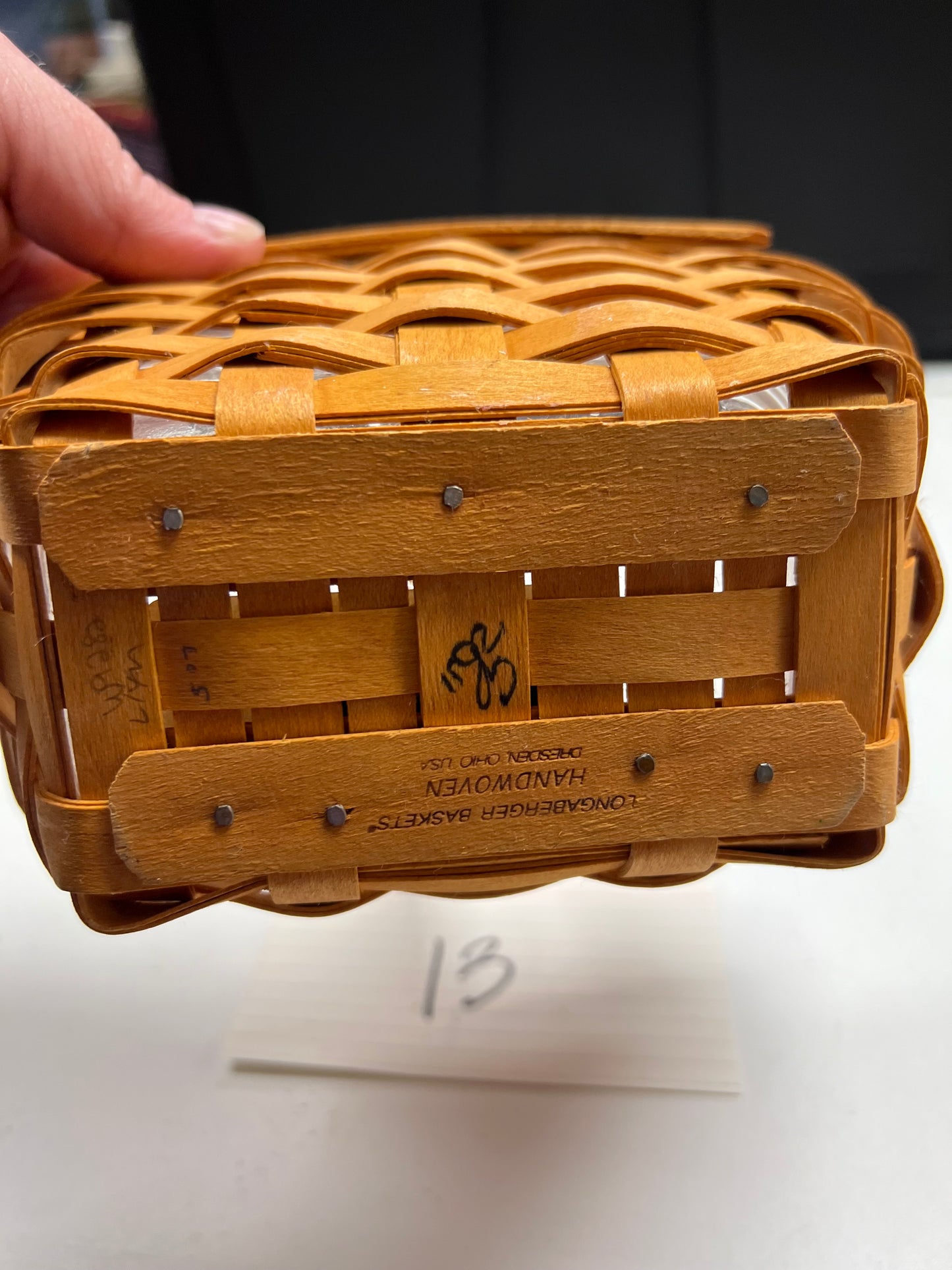 Longaberger Small Comforts Basket with protector