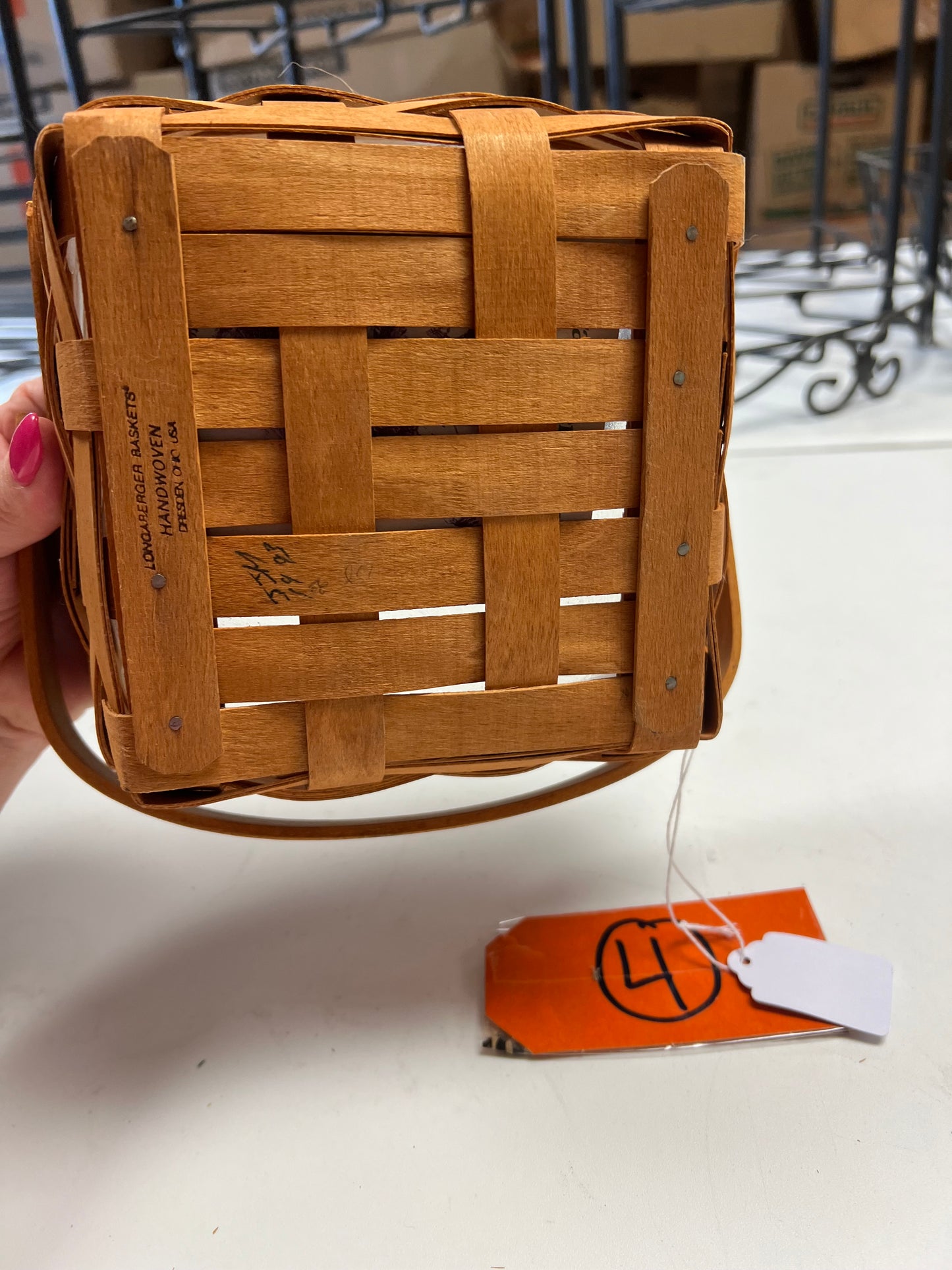 Longaberger medium berry basket with protector