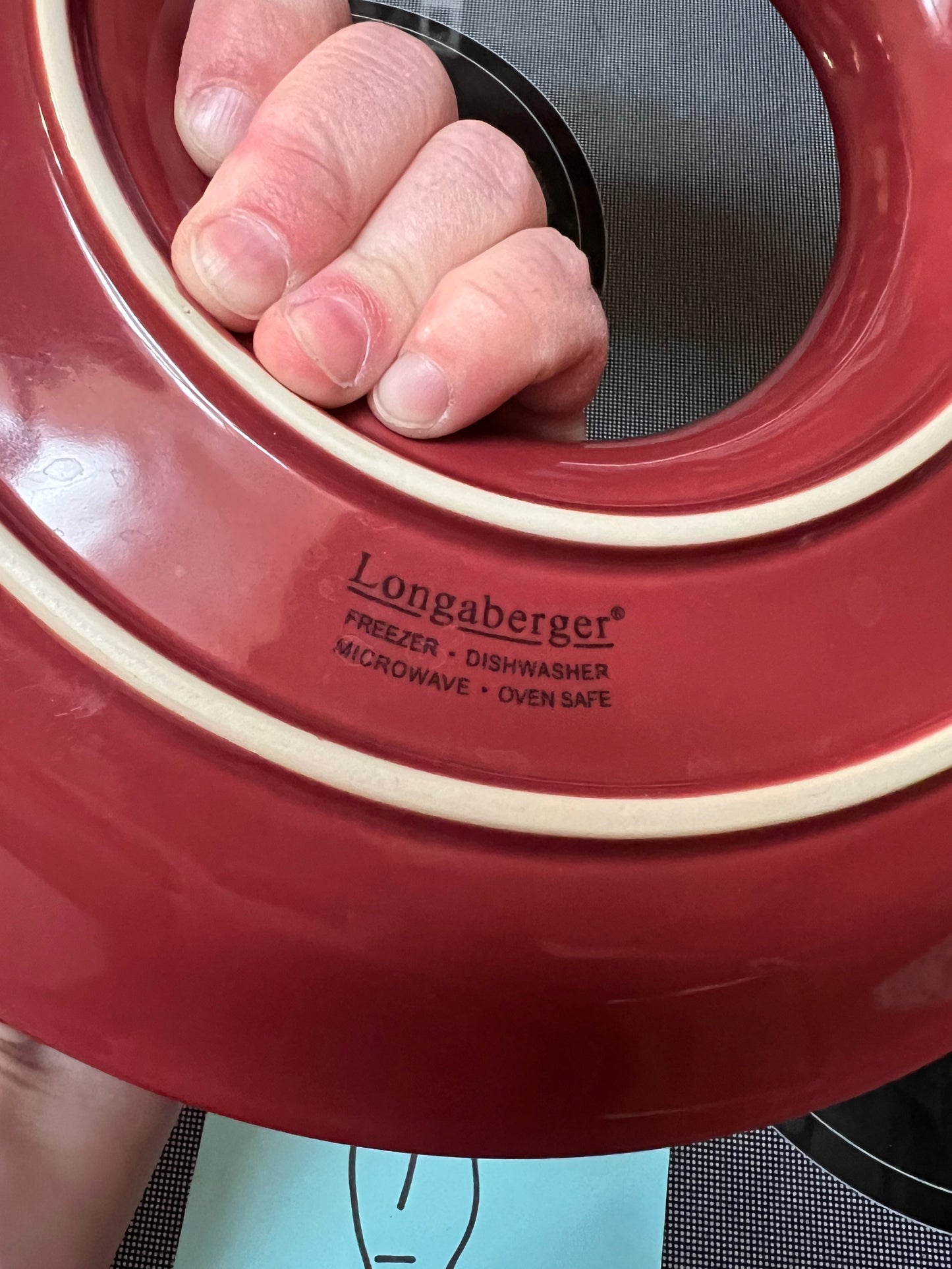 Longaberger Natures Garland Wreath Platter in paprika