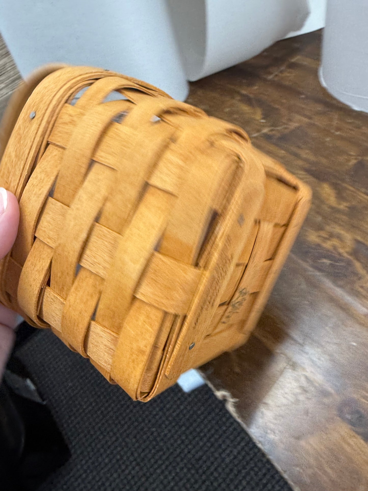 Longaberger small peg basket with protector