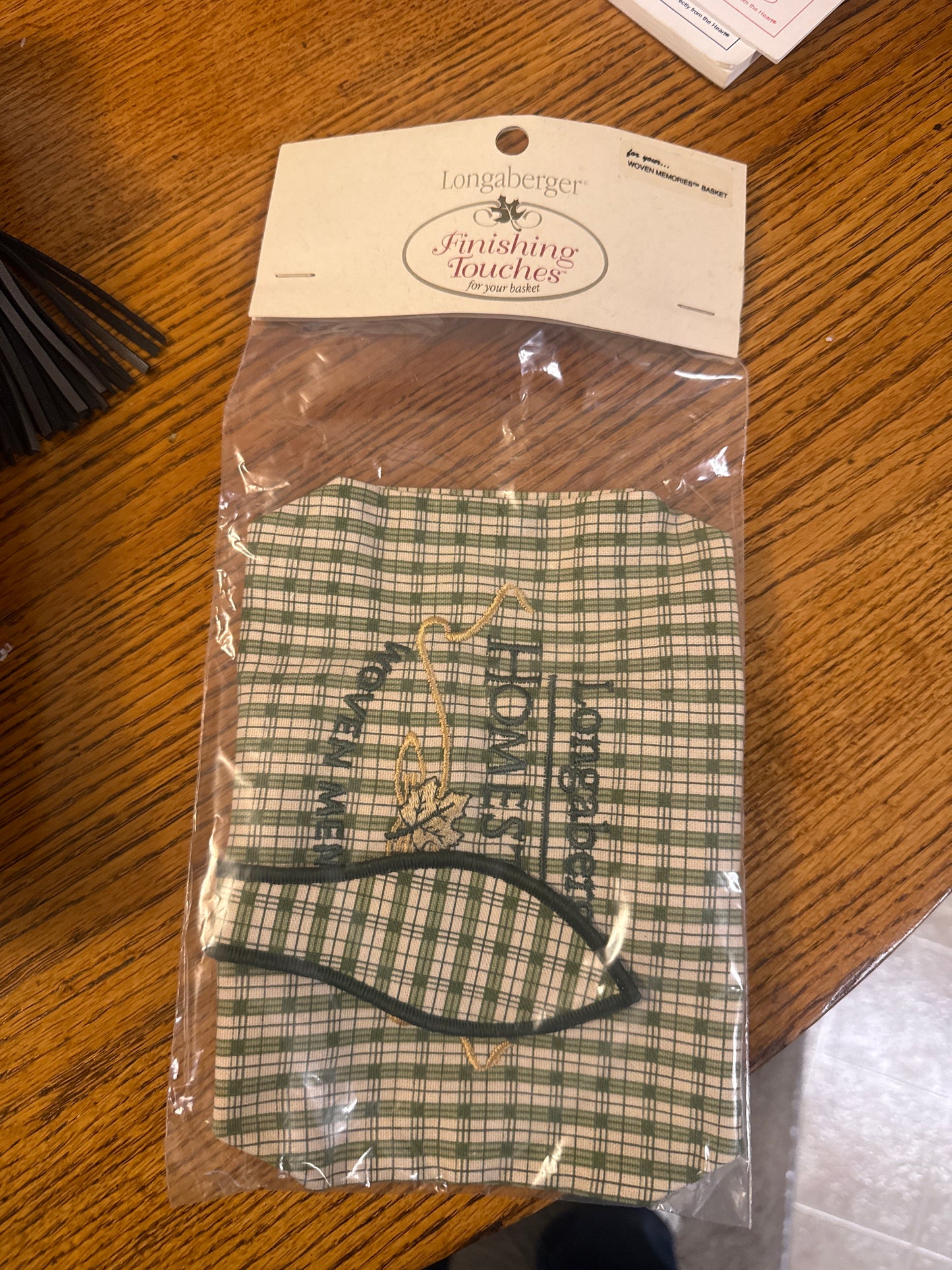 Longaberger woven memories homestead green liner