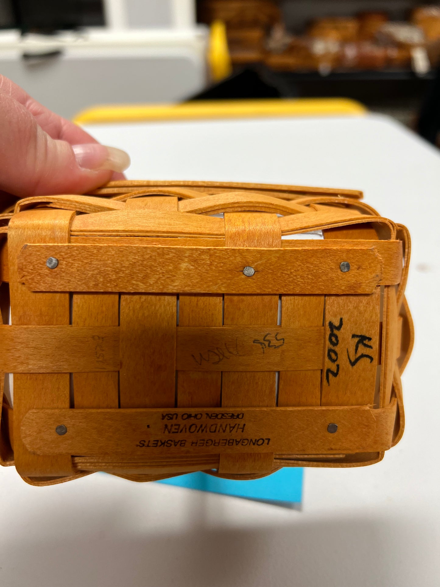 Longaberger parsley basket with protector