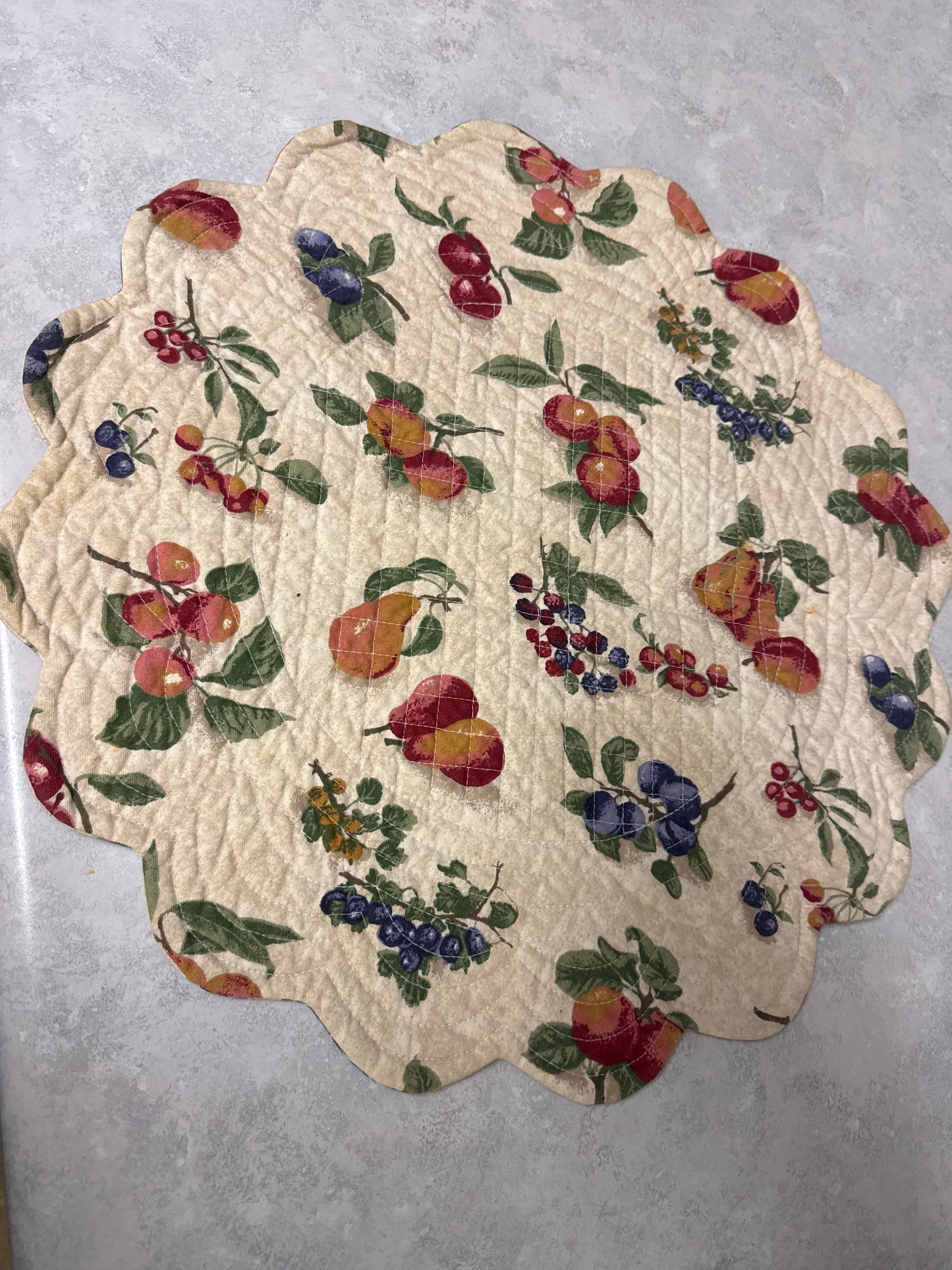 Longaberger placemat in fruit medley