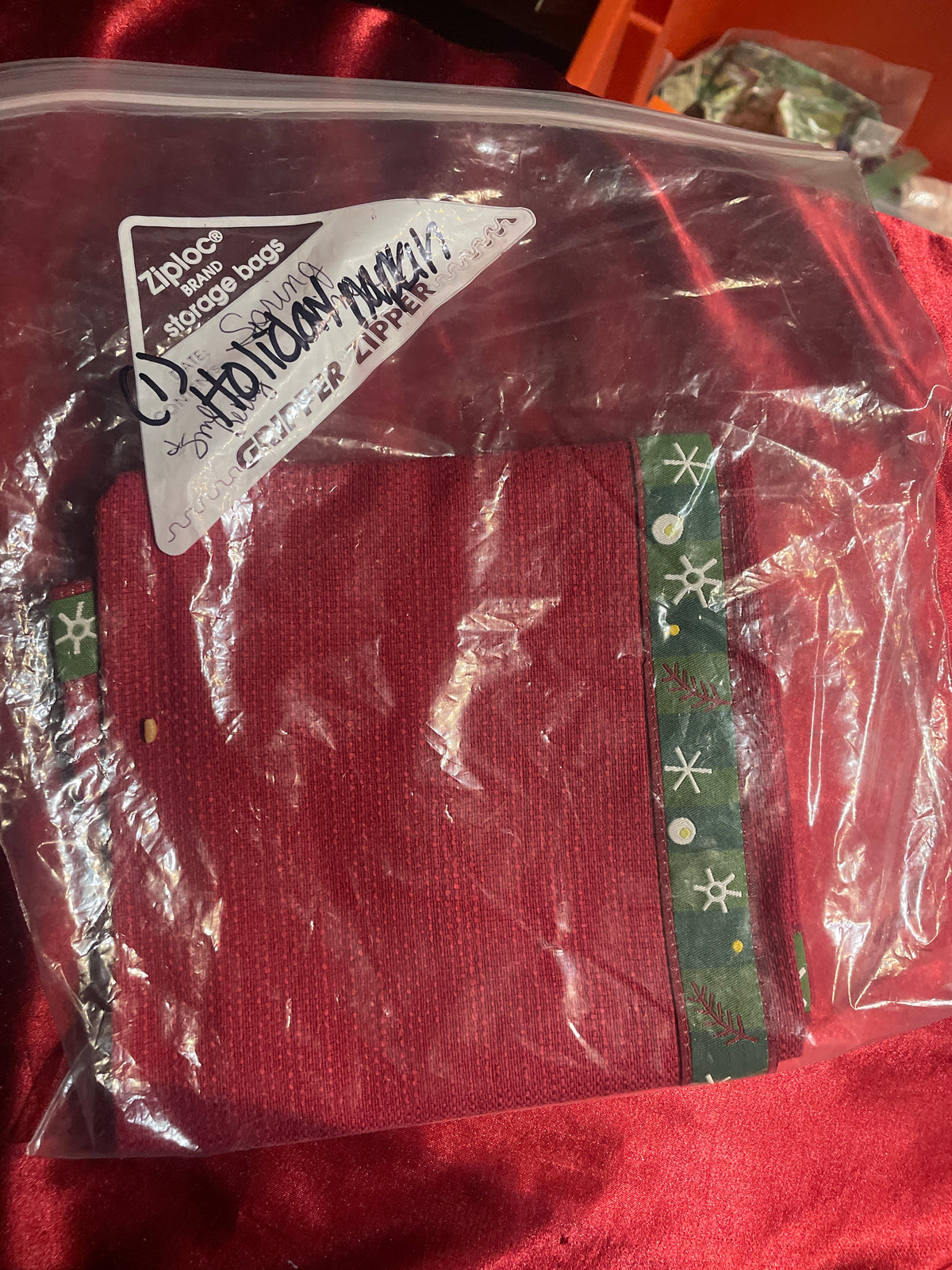 Longaberger holiday napkin