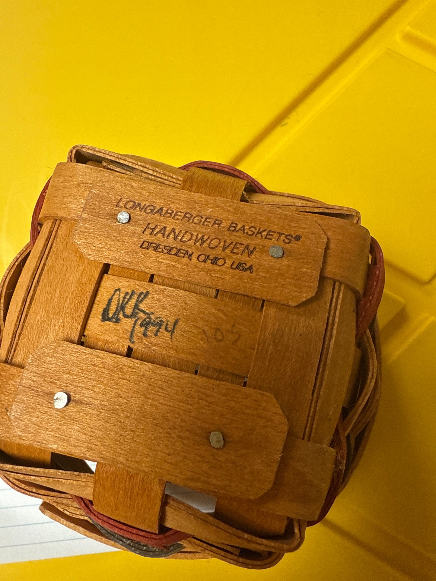 Longaberger high show average heartfelt 2002 basket
