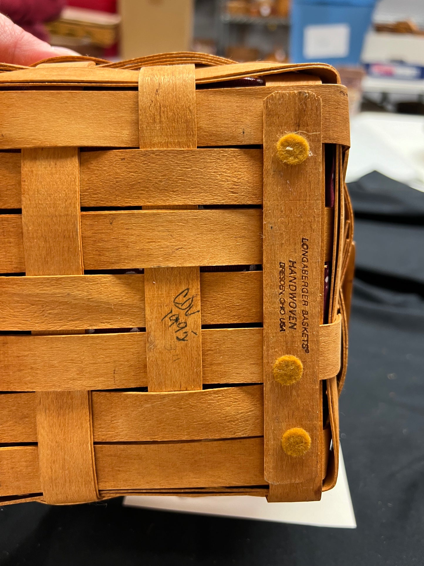 Longaberger Small Berry basket with liner