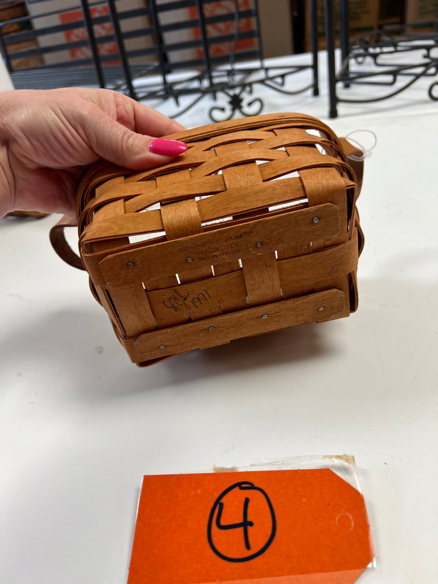 Longaberger Tea Basket with Protector