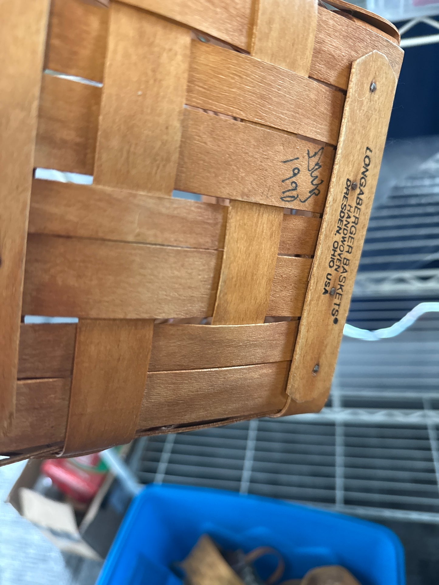 Longaberger Measuring Basket (has a splint break)