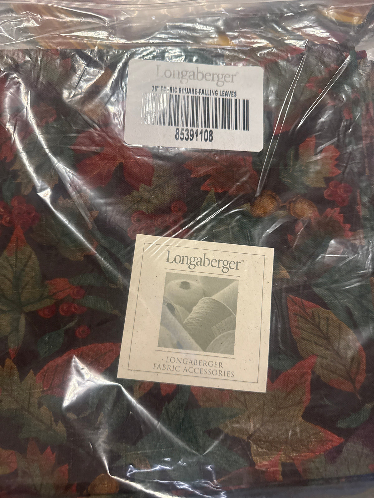 Longaberger 36” fabric square in falling leaves