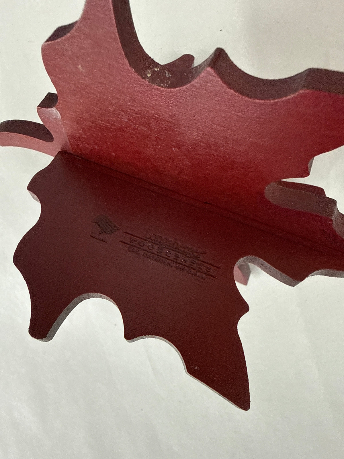 Longaberger Woodcrafts Leaf in Red