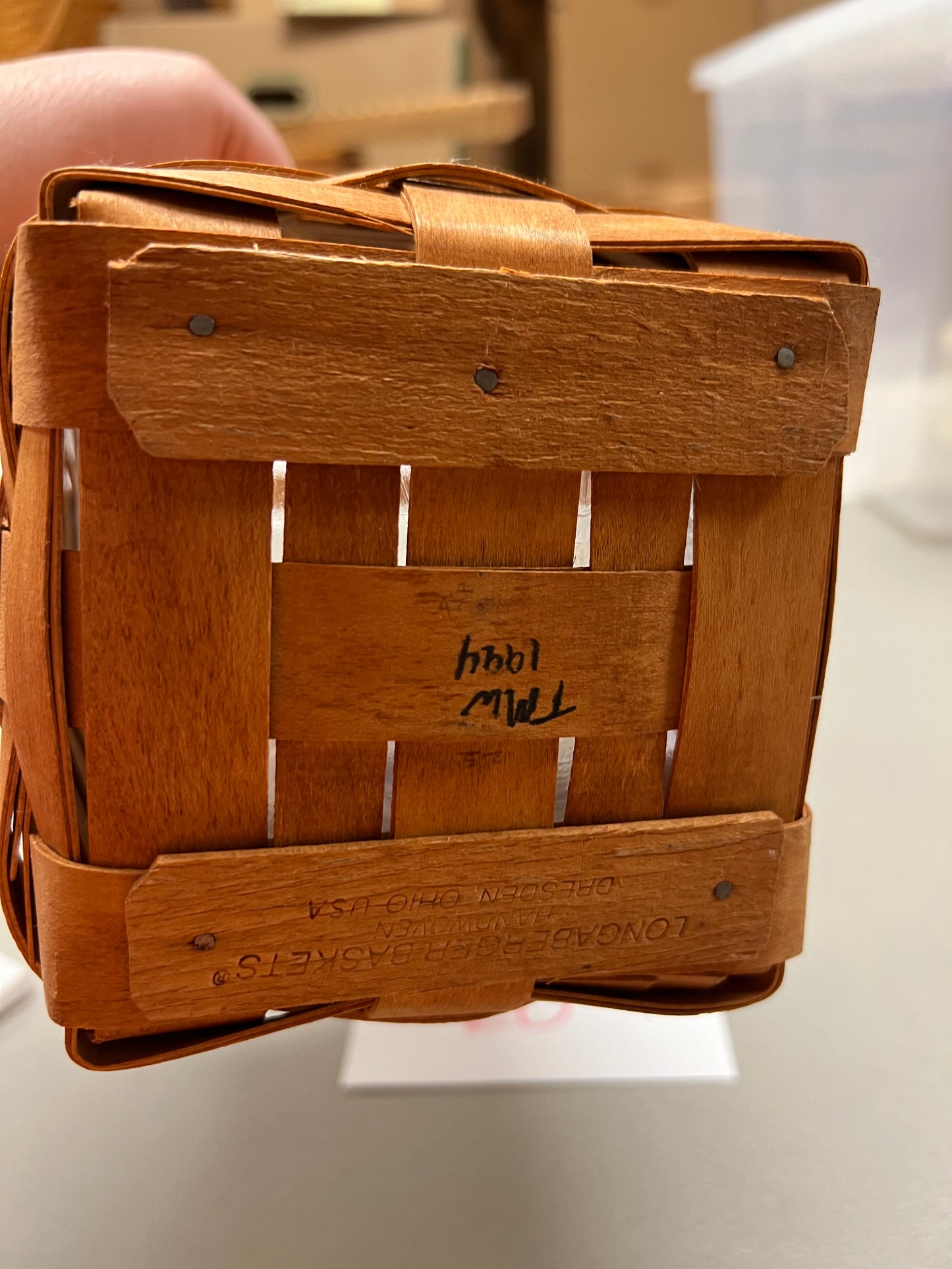 Longaberger Tall Peg Basket with protector