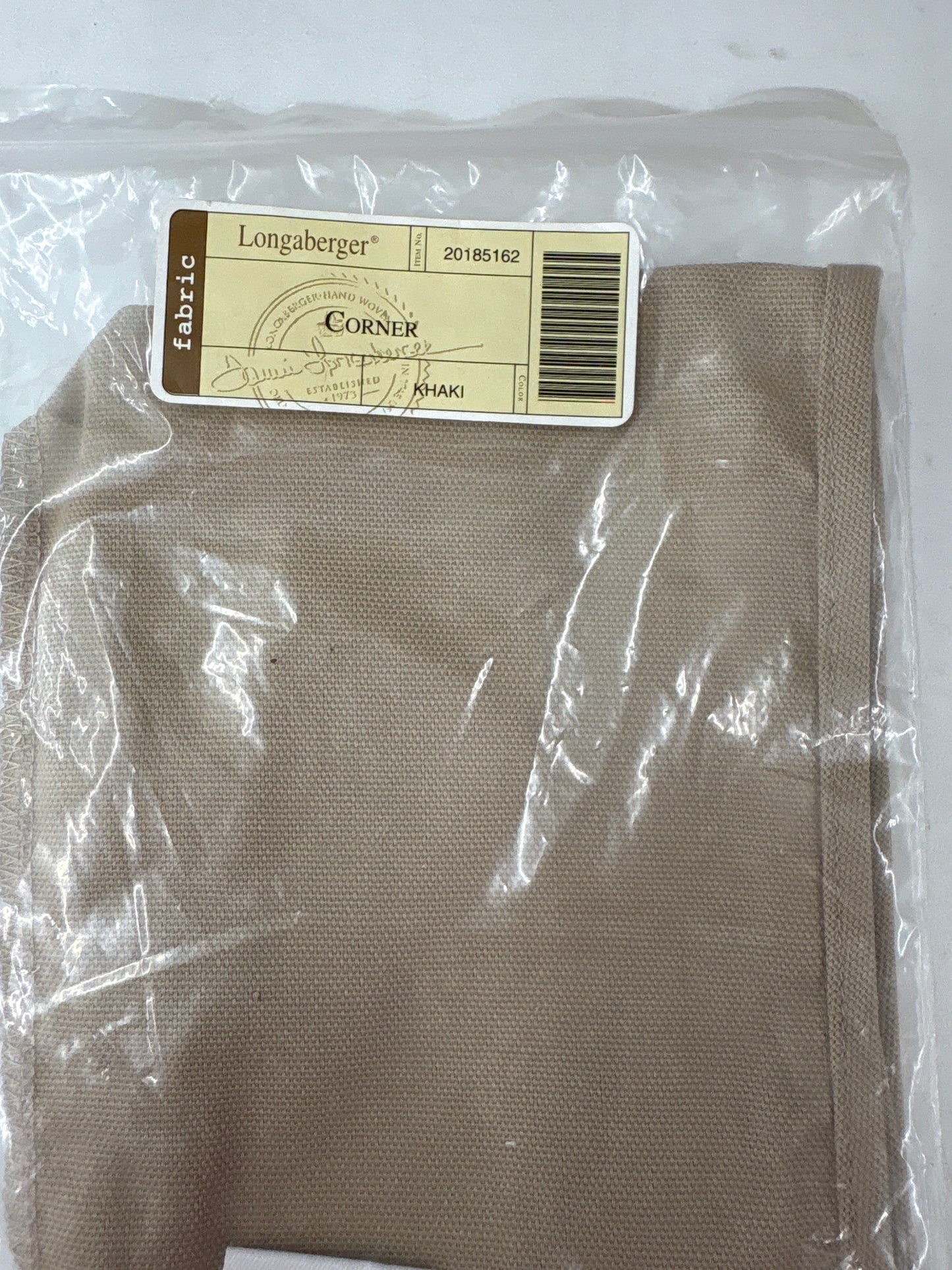 Longaberger Corner liner in Khaki