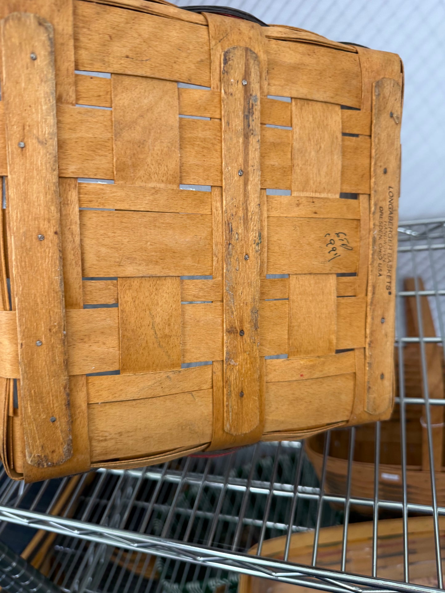 Longaberger pie basket with protector