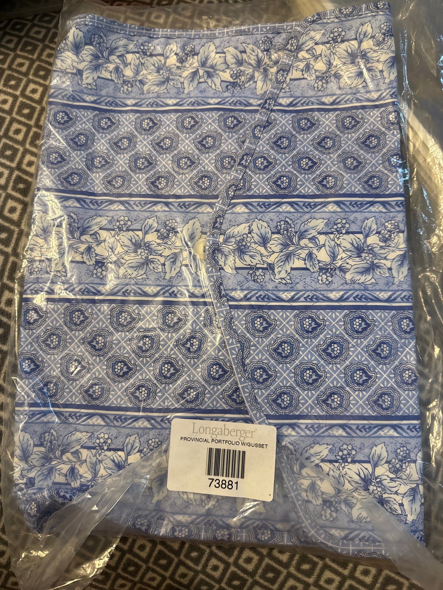 Longaberger Portfolio with Gusset in Provincial