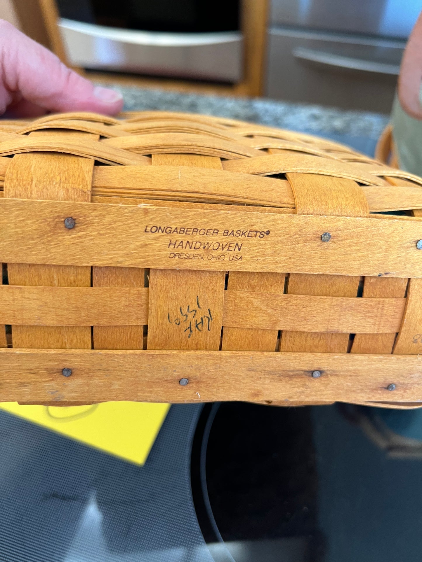 Longaberger candle basket with liner & protector