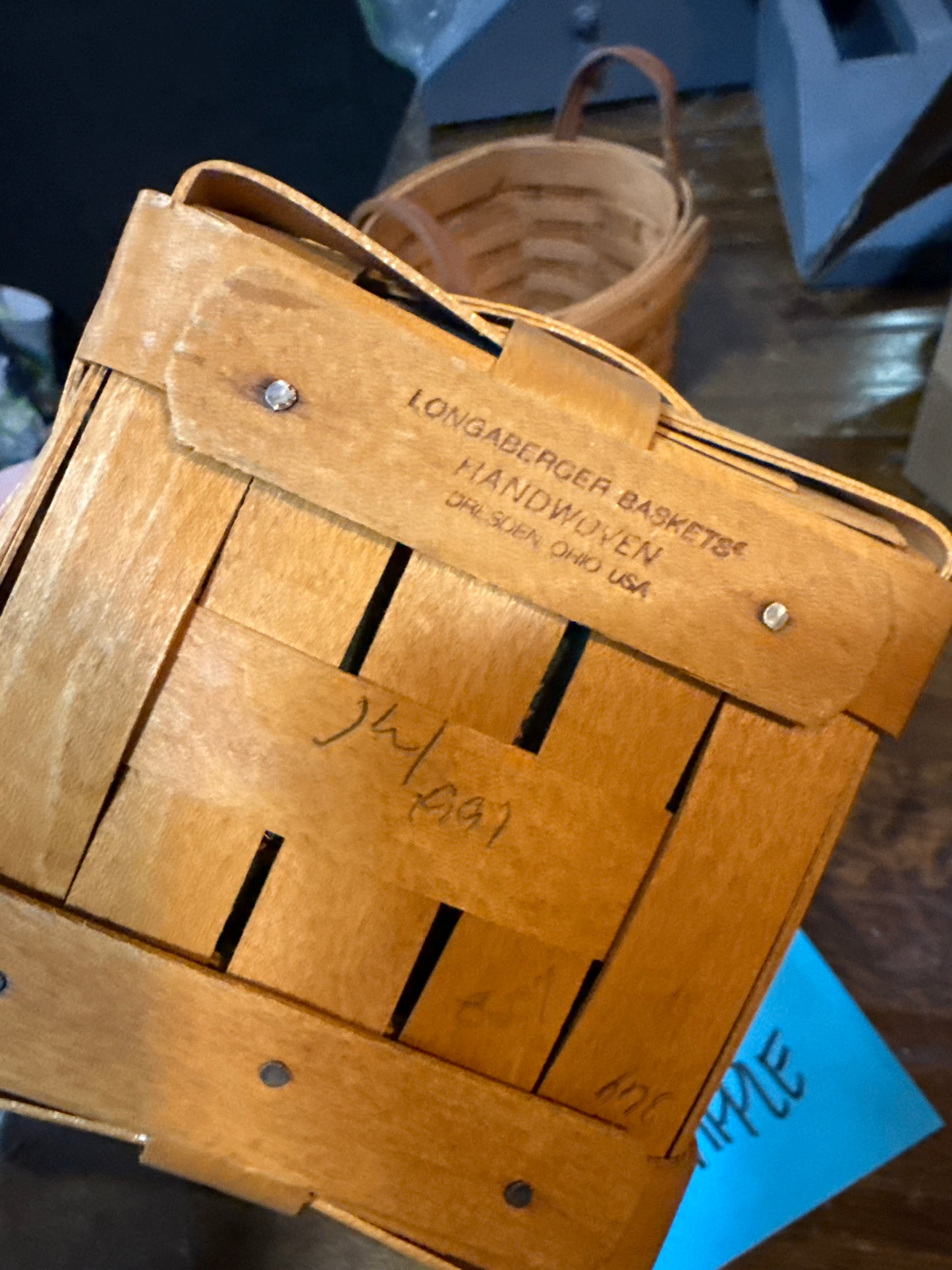 Longaberger autumn harvest small peg with liner