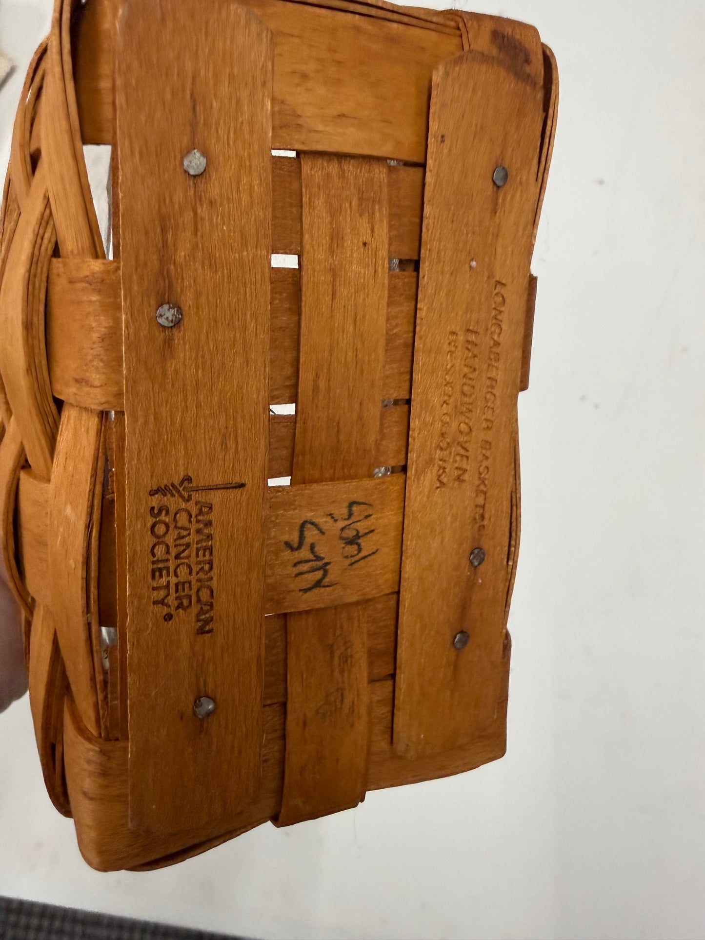 Longaberger 1995 horizon of hope basket with protector