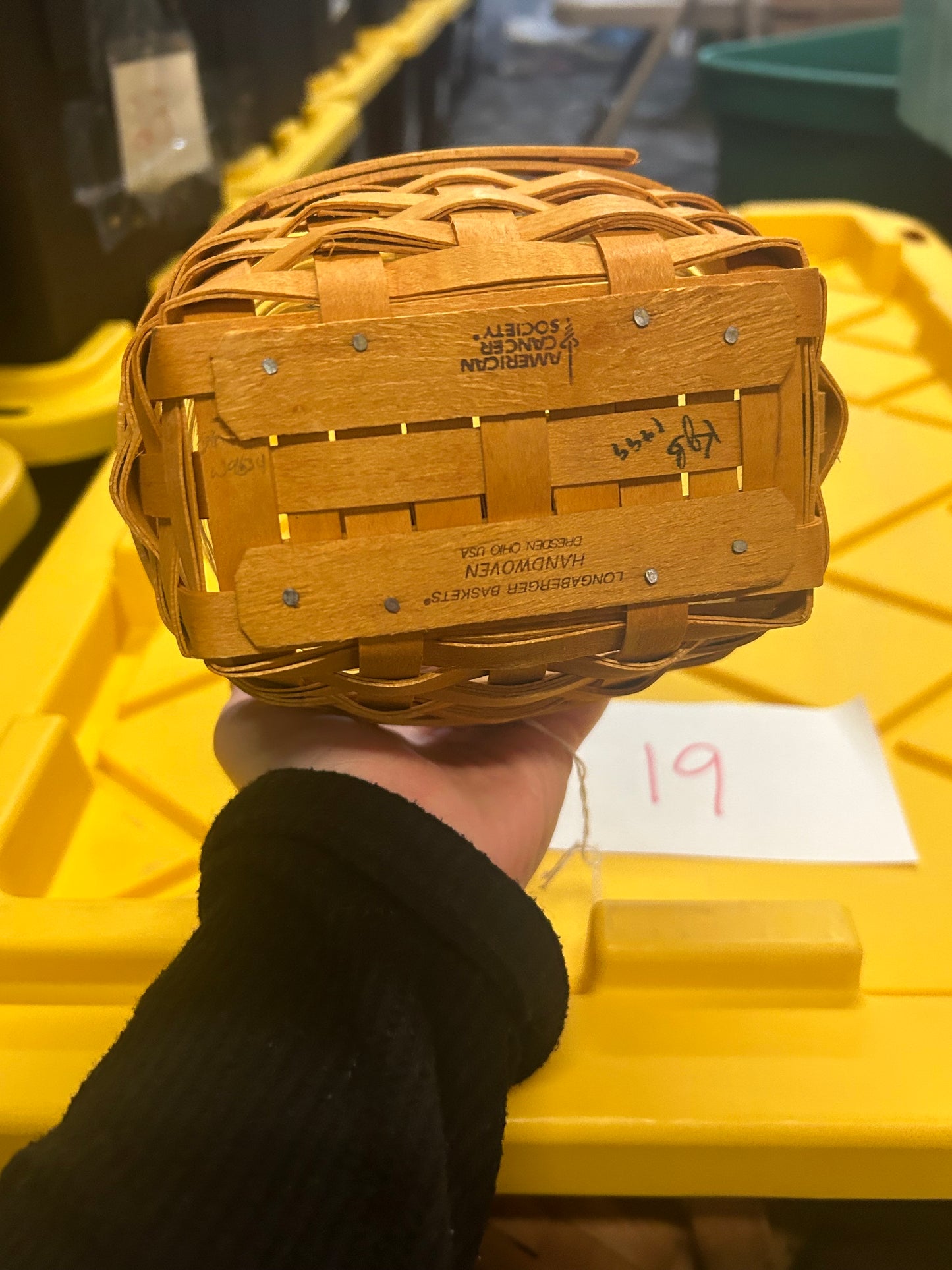 Longaberger 1999 horizon of hope basket