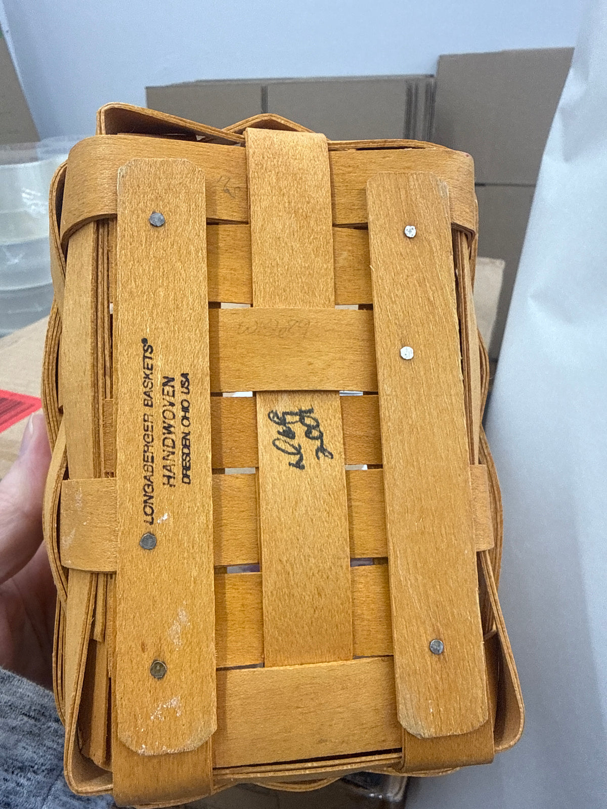 Longaberger Texas tour tea basket