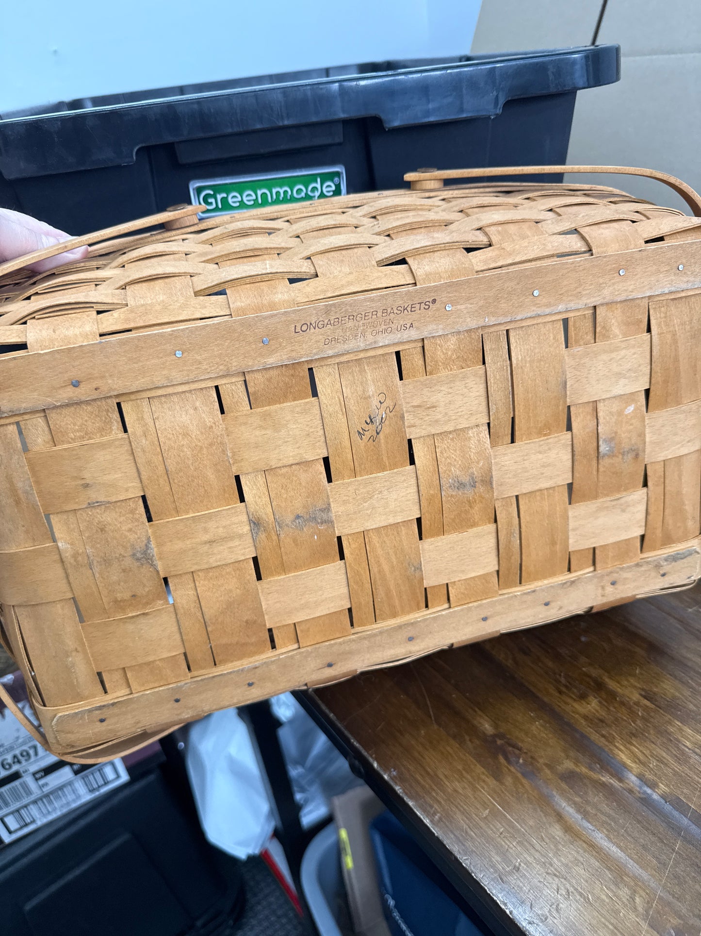 Longaberger medium gathering basket
