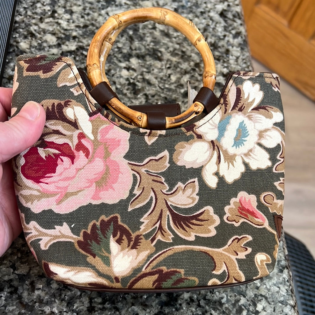 Longaberger small tote in majolica garden