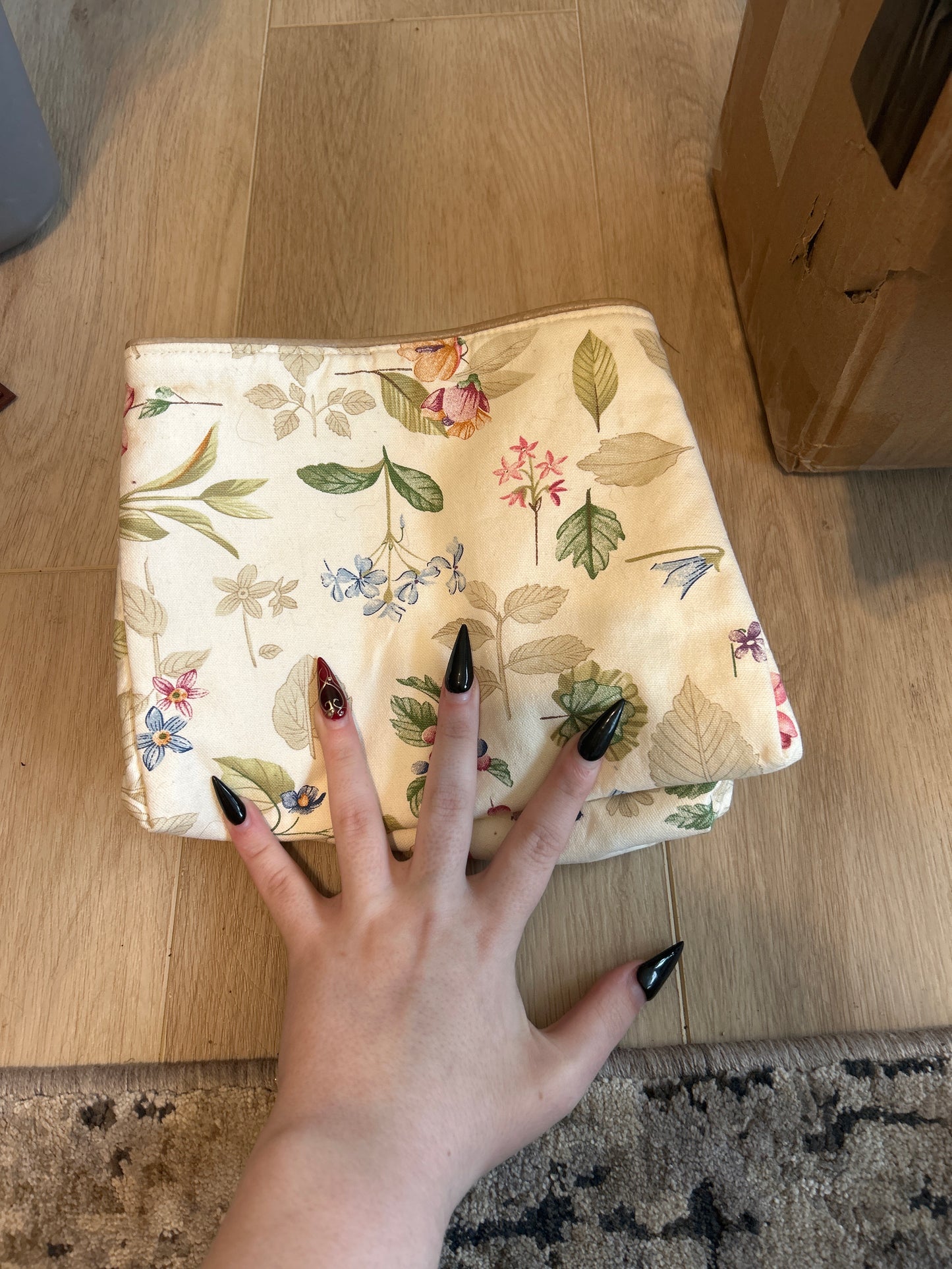 Longaberger fabric bin divider size b in botanical fields