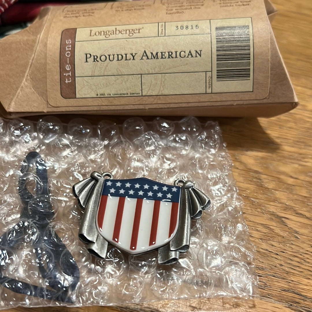 Longaberger proudly American tie on