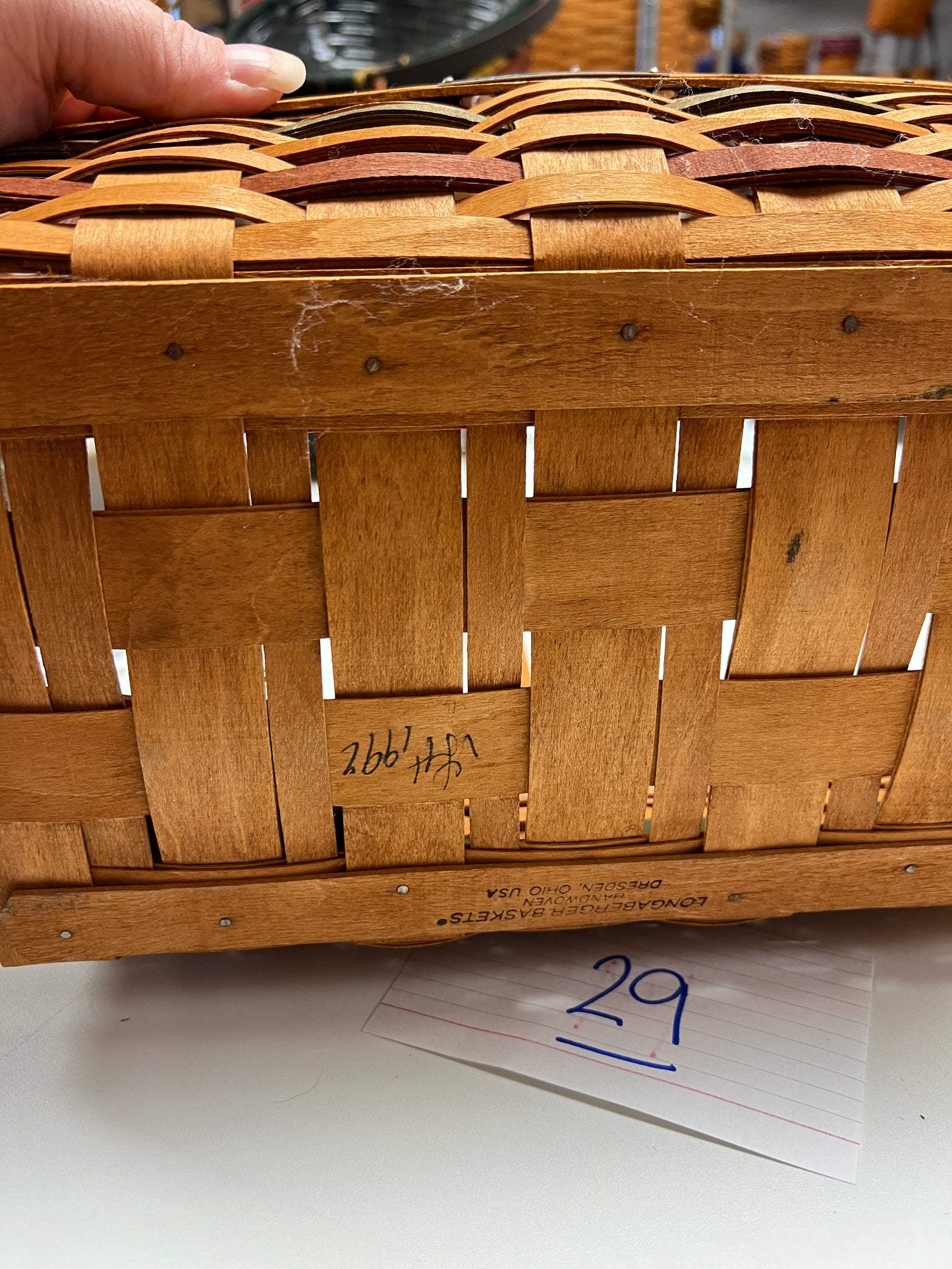 Longaberger 1992 bee basket
