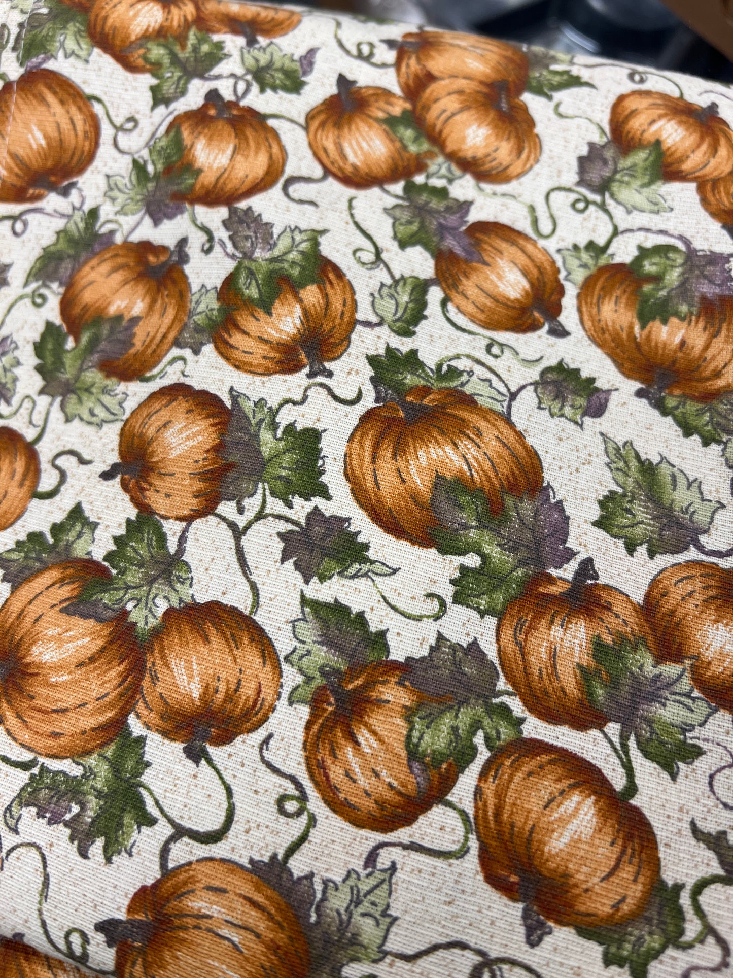 Longaberger pumpkin patch 36x36 fabric square