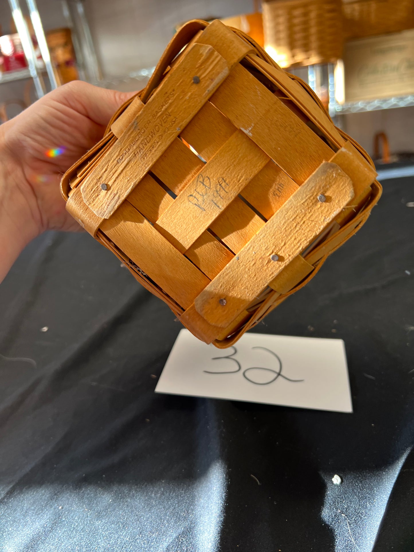 Longaberger teaspoon basket