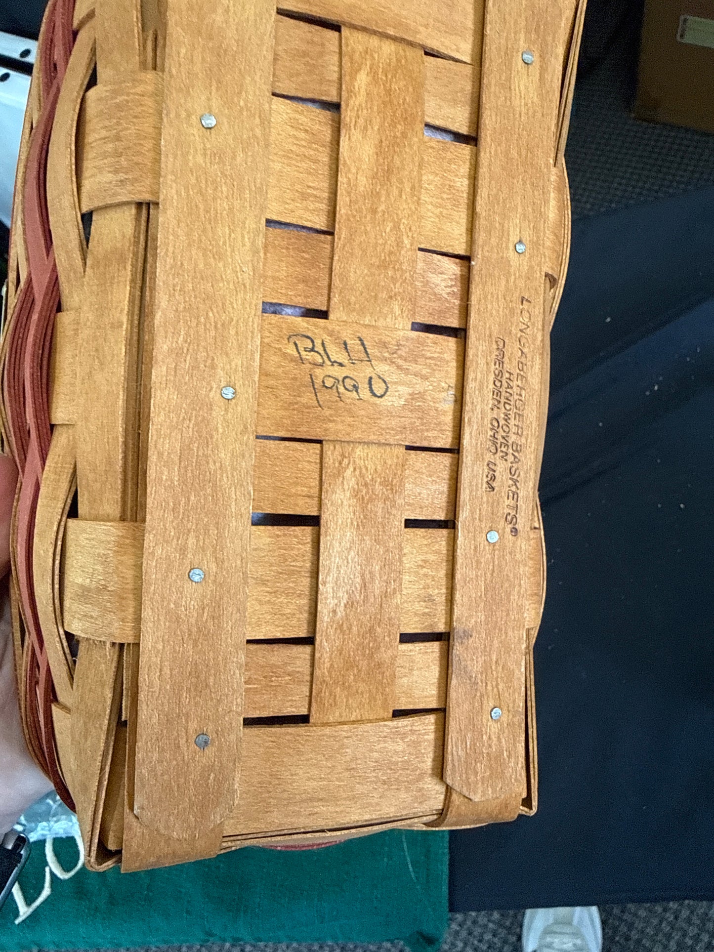 Longaberger gingerbread basket with liner