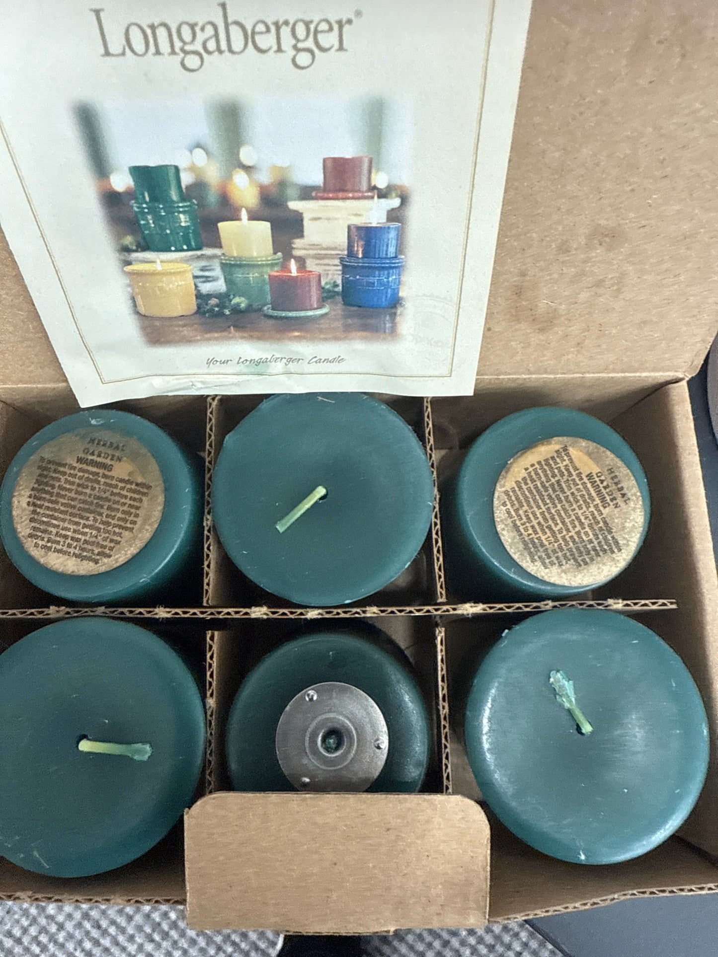 Longaberger 4 pack herbal garden votives
