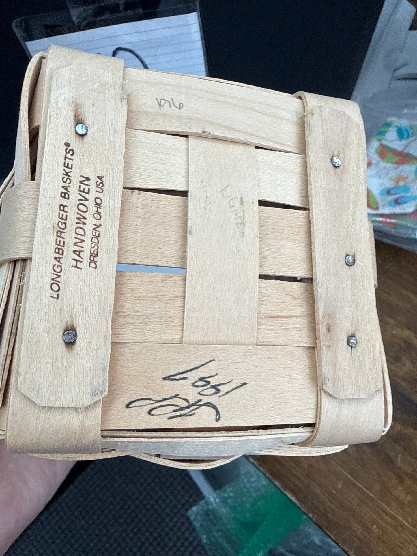 Longaberger small spoon basket in the light weave