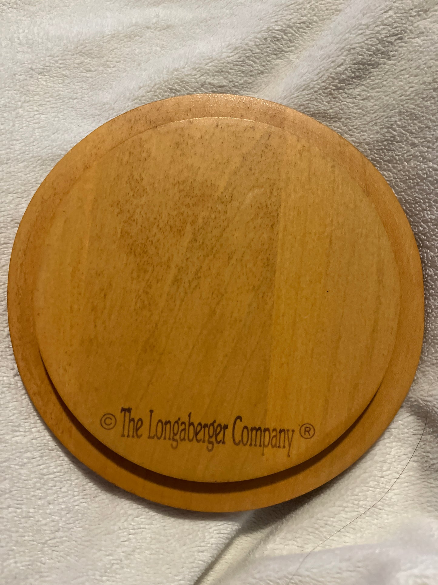 Longaberger 1995 NationalSales Leader round lid 5.75”