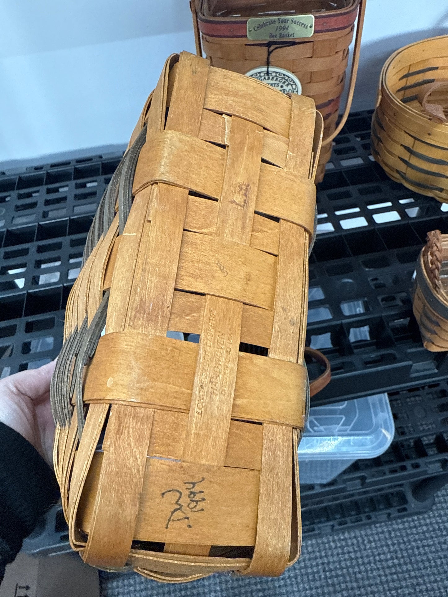 Longaberger tall key basket