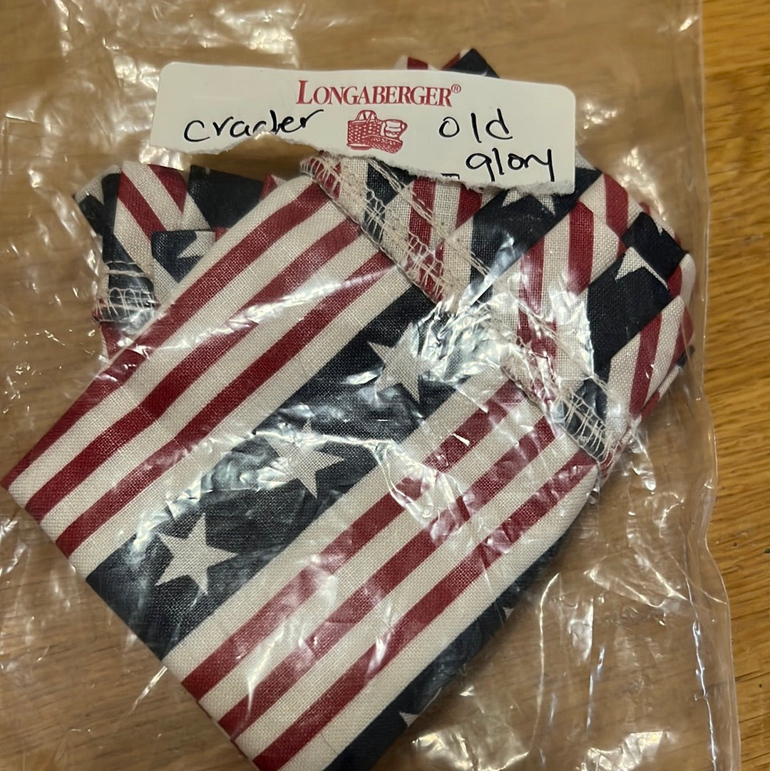 Longaberger cracker liner in all American