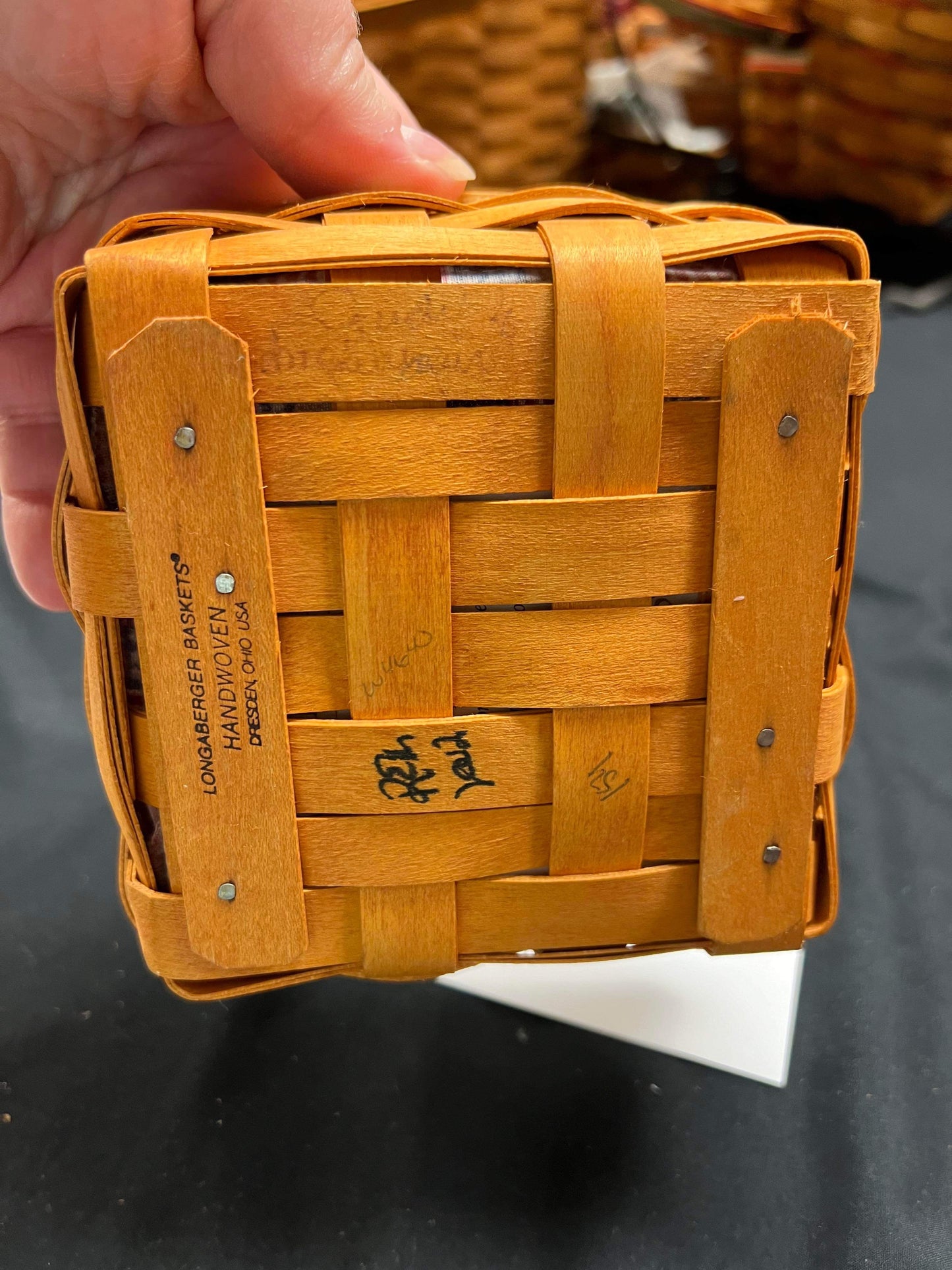 Longaberger Tarragon Basket with Liner and Protector