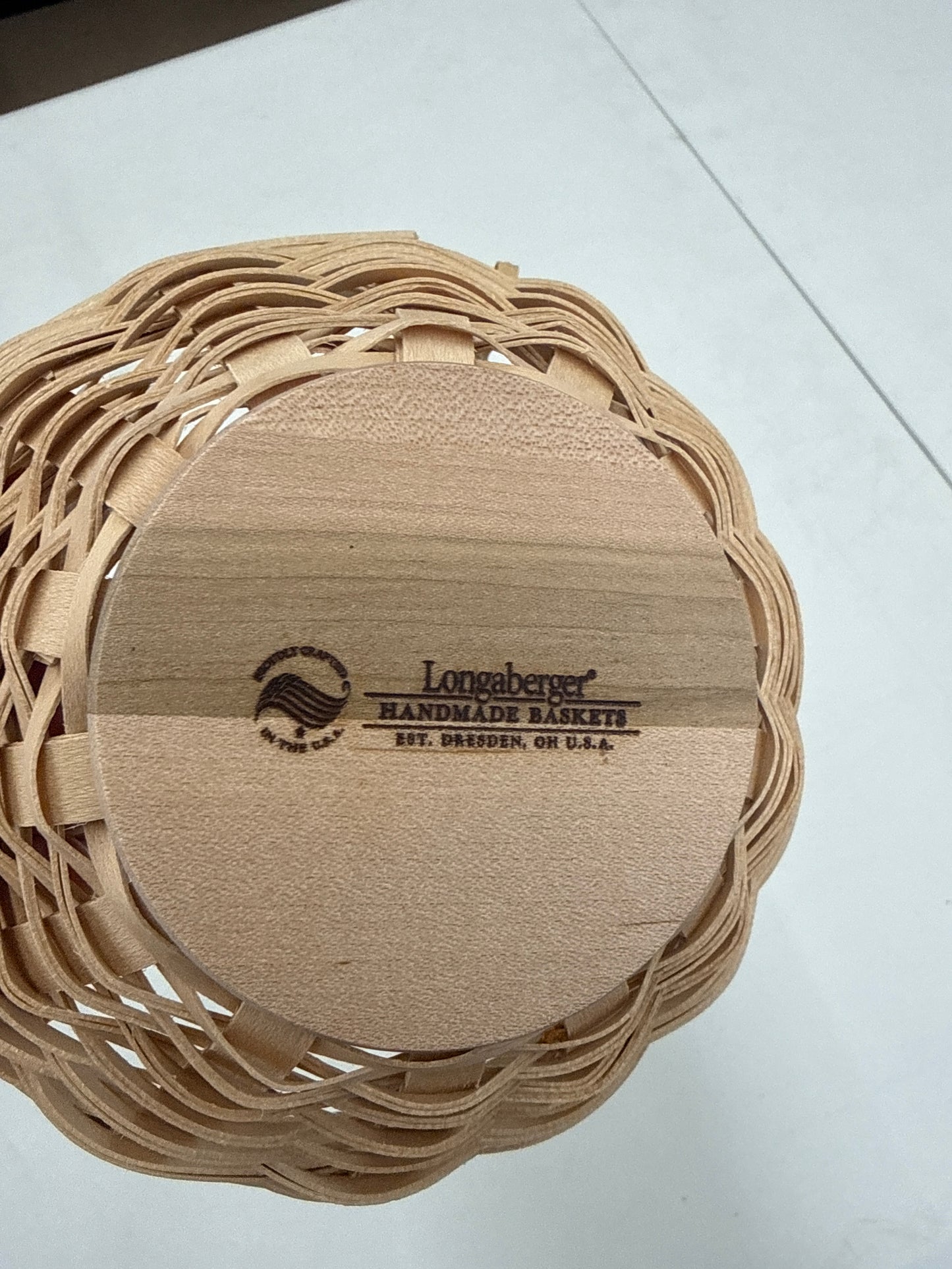 Longaberger small round basket bowl