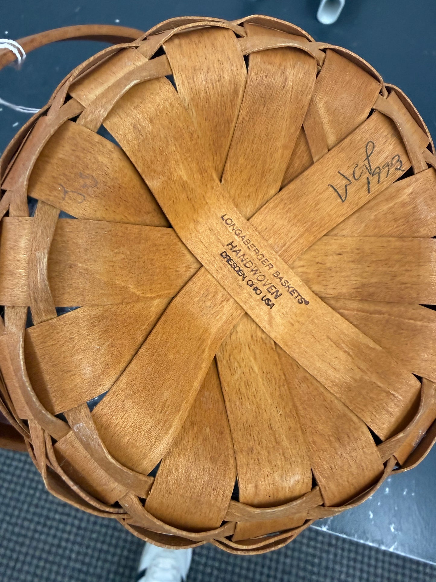 Longaberger small fruit basket with protector