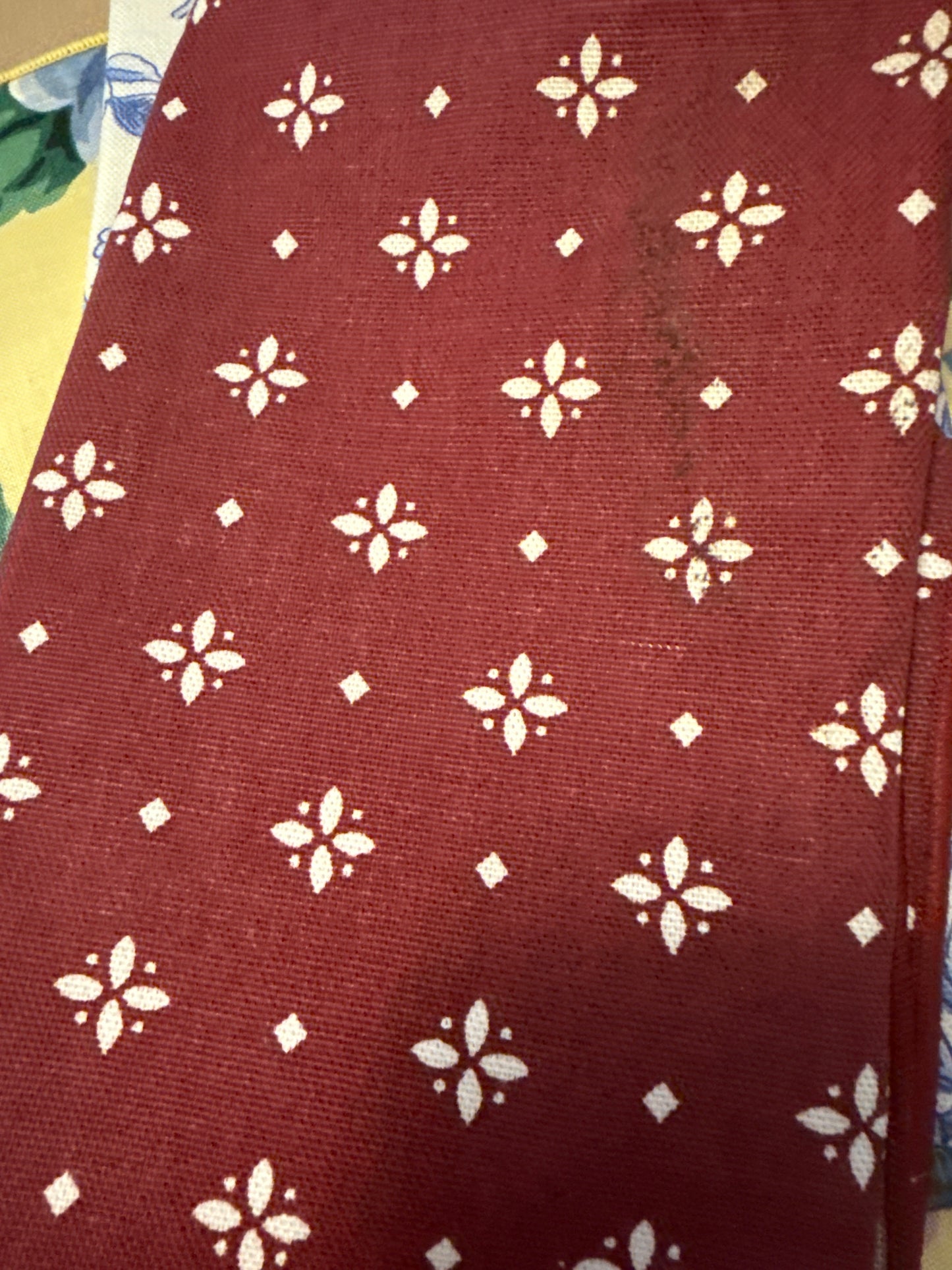 Longaberger napkin in traditional red