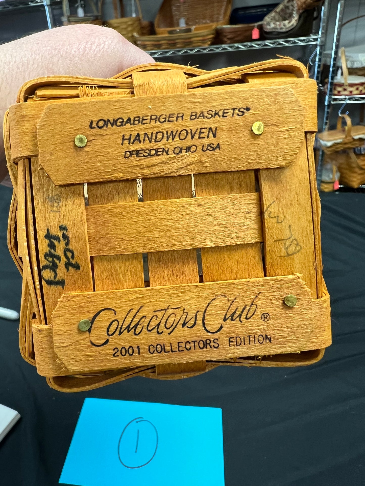 Longaberger Collectors Club 2001 Renewal Basket