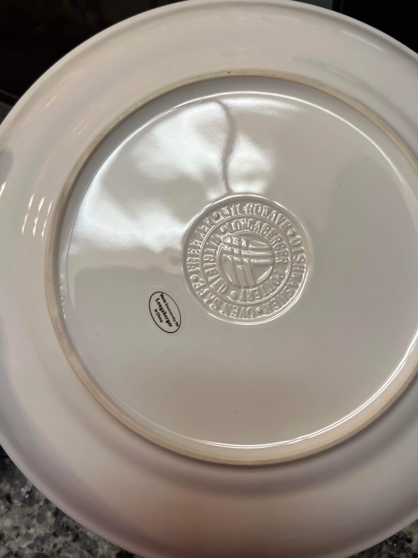 The Longaberger Company Plate in White
